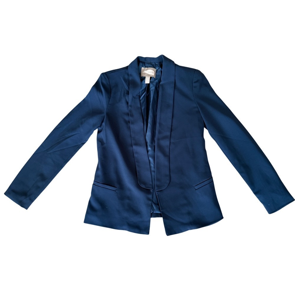 Forever 21 Contemporary Navy Blue Blazer Jacket Business Casual Womens S